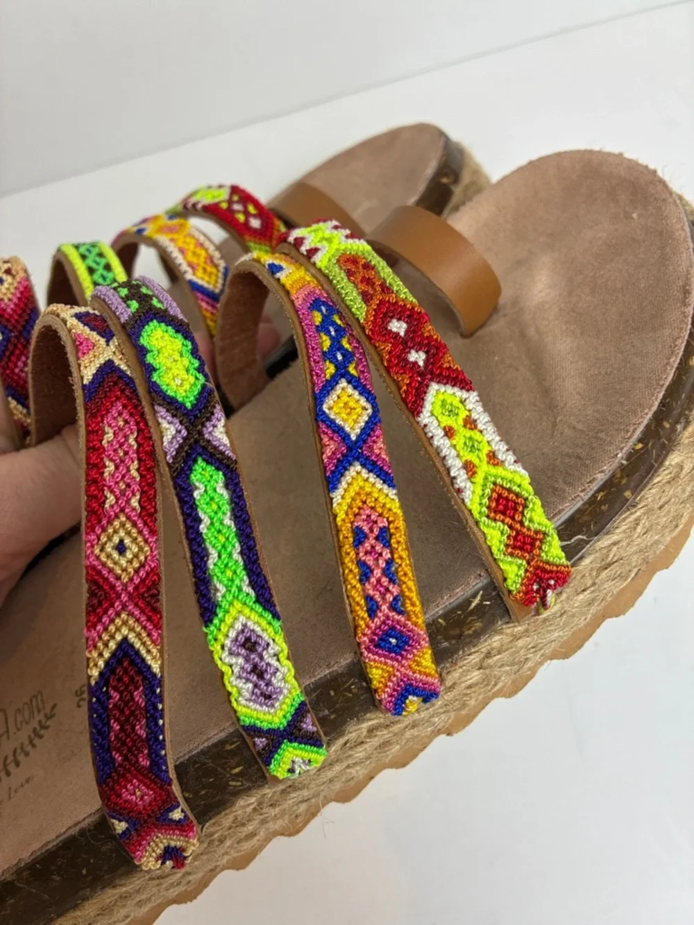 🇲🇽Authentic Leather Mexican Huarache Sandal🇲🇽 Handmade Artsan Mex 26 US 9.5-10